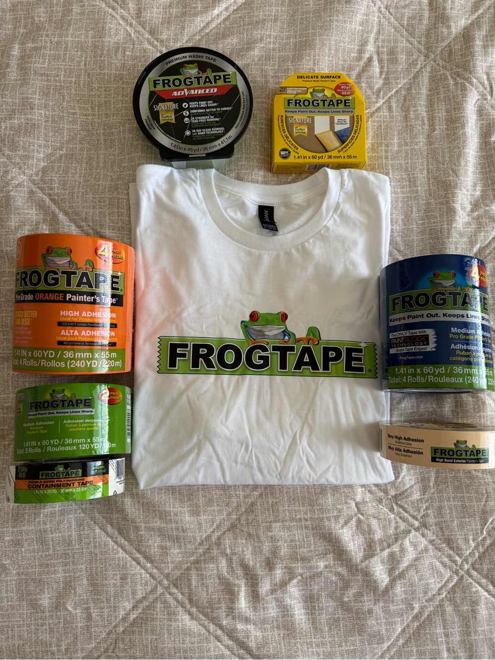 Frogtape and shirt